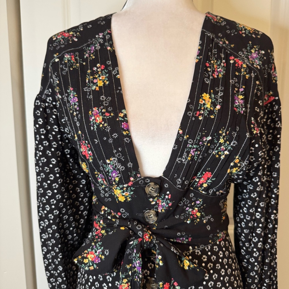Free People Floral Print Wonderland Mini Dress - Picture 6 of 10